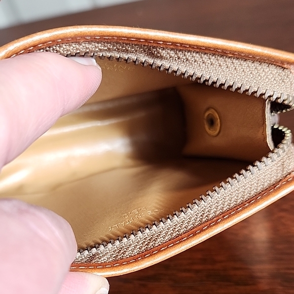 Celine Tan Leather Coin/Card Case - Picture 9 of 10